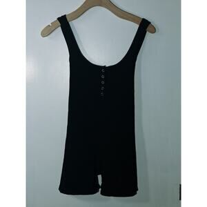 Windsor Ribbed Romper Free Style Biketard Yoga‎ Biker Size M Stretch